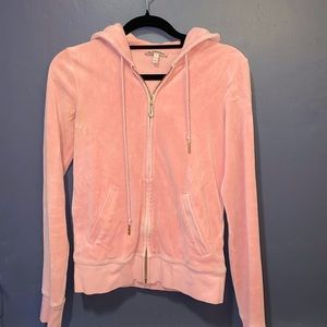 Y2K Juicy Couture Velour Zip Up Jacket Pink
